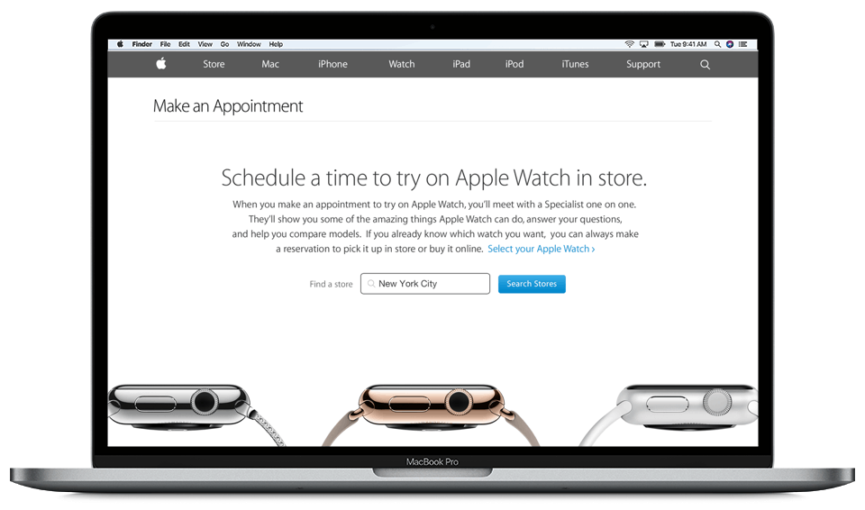 Apple Watch Try On Desktop Experience
